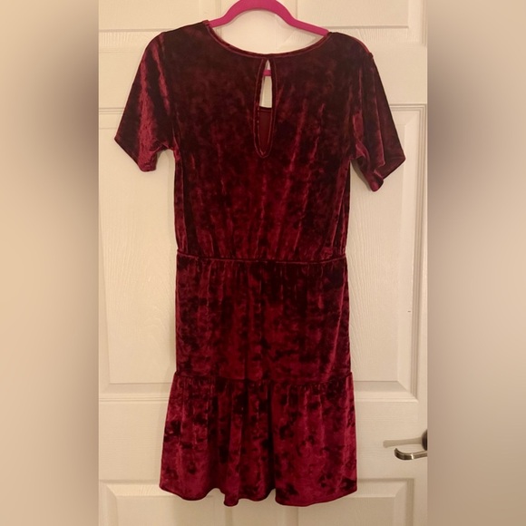 Velvet Torch Burgundy Mini Dress - Picture 2 of 2
